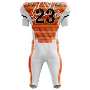 ชุดเครื่องแบบทีมฟุตบอลอเมริกันชุดเครื่องแบบชุดกีฬากลางแจ้งชุดฟุตบอลอเมริกัน2ชิ้น - Product Image 3