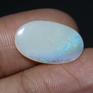 พลอยโอปอลทรงหลังเบี้ยจากออสเตรเลียแข็งแบบ19X11X2MM อัญมณีทรงหลวมสำหรับการทำเครื่องประดับ - Product Image 3
