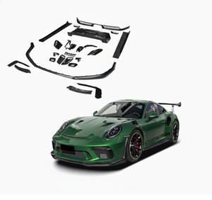 Kit carrosserie en fibre de carbone véritable de haute qualité pour Porsche 911 <span class=keywords><strong>991</strong></span> <span class=keywords><strong>GT3</strong></span> <span class=keywords><strong>RS</strong></span>, style OEM, pièces aérodynamiques, lèvre avant, diffuseur arrière, jupes latérales - Product Image 1