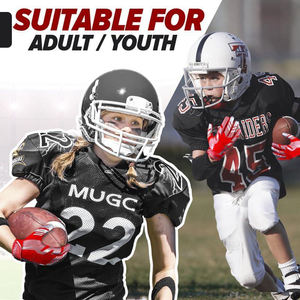 Guantes de Receptor de Silicona Profesionales de Palma Completa, Elásticos y Antideslizantes para Fútbol con Logotipo Personalizado, Gran Venta - Product Image 3