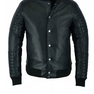 แจ็กเก็ตหนังมีซิปแบบลำลองของผู้ชายคอตั้งสไตล์สตรีทสำหรับฤดูหนาว - Product Image 3
