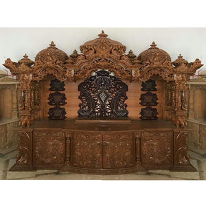 Buy Teak Wood <b>Temple</b> With Deep Hand Carving Traditional Hand Carved <b>Temple</b> for Pooja Room Luxurious Carved Mandir for <b>Home</b> USA - Product Image 1