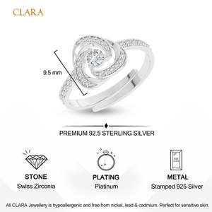 Anillos de Plata de Ley 925 de Primera Calidad para Mujer, Chapados en Rodio con Diamantes o Circonitas, Diseño Numérico, Joyería para Hombre - Product Image 5