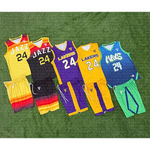 Uniformes d'entraînement de compétition de basket-ball unisexe, maillots d'équipe personnalisés, séchage rapide, respirant, antibactérien, anti-UV 100% - Product Image 1