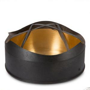 NoirHearth Contemporary Firepit with Sleek Curved Profile for Outdoor <b>Garden</b> Patio Heating Camping and Decoration Use - Product Image 4