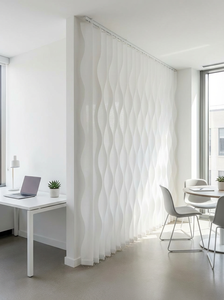 Persianas Verticales Onduladas Personalizadas ZSTARR, Tela para Cortinas Enrollables, Paneles Verticales con Diseño <span class=keywords><strong>de</strong></span> Ondas <span class=keywords><strong>de</strong></span> Agua para Separadores <span class=keywords><strong>de</strong></span> Ambientes y Ventanas Grandes - Product Image 5