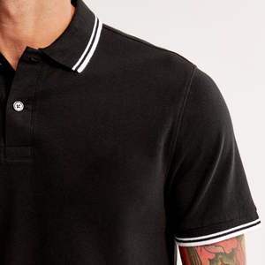 Personnalisé de haute qualité été hommes classique Style élégant chemise col polo t-shirt conception chemise formelle - Product Image 4
