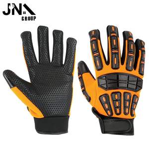 Gants de travail mécaniques renforcés résistants aux chocs robustes Protection des mains ignifuge et anti-coupure pour les travailleurs de la construction - Product Image 2