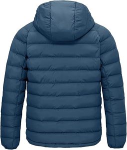 Veste à capuche rembourrée imperméable et légère pour homme, bleu, isolation thermique, manteau d'hiver personnalisé - Product Image 5