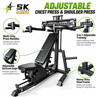 Machine à presser la poitrine et les épaules SK 2 en 1 à charge libre pour les entraînements de musculation du haut du corps en centre de fitness commercial