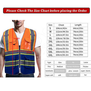 Ropa de Trabajo para Exteriores, Nuevo Diseño, Chaleco de Seguridad de Alta Visibilidad, Transpirable, de Poliéster, Alta Calidad, MOQ Bajo - Product Image 6