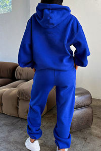 Pantalones rectos Casual Tobillo Elástico Pantalones de chándal Verano Invierno Heavy Fleece Jogger Pantalón Pijama Estilo callejero Pantalones de chándal Niñas - Product Image 2