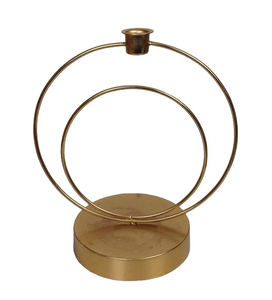 Bougeoir de conception unique et simple en or support décoratif fait à la main pour bougeoir de Noël et de festival - Product Image 6