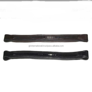 Bande de sourcil de cheval en cuir italien de qualité supérieure, de forme droite, en cuir verni noir brun, bande de sourcil rembourrée en cuir - Product Image 4