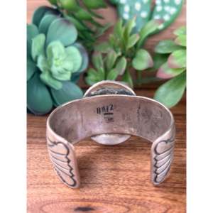 Dexter Martinez Old Pawn Sterling <b>Silver</b> Concho <b>Cuff</b> <b>Bracelet</b> Fashionable Accessory - Product Image 3