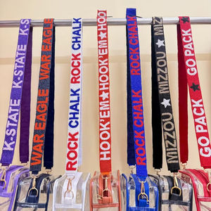 สายกระเป๋าลูกปัดสไตล์โบฮีเมียนสุดหรู กันน้ำ ลายดาว สายกระเป๋าถือแบบลูกปัด - Product Image 1