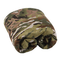 Voile tactique en maille polyester-coton pour sniper, cache-tête à motif camouflage, respirant, coupe-vent, anti-poussière, plusieurs couleurs