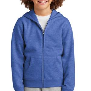 Kids Soft Full-Zip Fleece Royal Frost Hoodie-Chaqueta con capucha fácil de usar para niños y niñas, perfecta para la escuela, jugar capas - Product Image 5