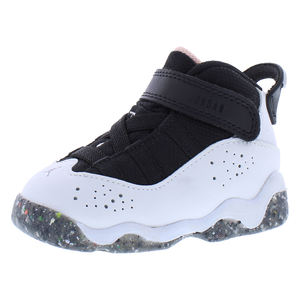 Chaussures Nike Jordan 6 Rings pour nourrissons/tout-petits Couleur : Blanc/Noir/Craie corail 100% authentique - Product Image 1