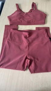 Nuevo conjunto de Yoga de cintura alta para mujer, ropa deportiva, sujetador con logotipo activo, conjunto de pantalones cortos transpirables de Spandex personalizado para Yoga, conjuntos de Fitness para mujer - Product Image 6