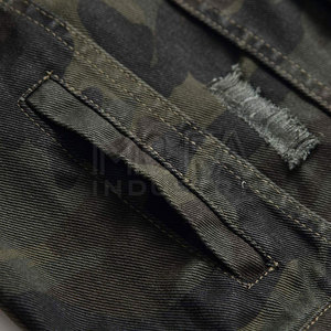 Veste en jean délavé vintage pour hommes avec broderie personnalisée Streetwear à la mode pour les acheteurs en gros - Product Image 6