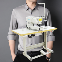 Machine à coudre à bouton rond et à œil droit Machine à coudre informatisée Machine à coudre à boutonnière sur mesure Prix de gros en stock