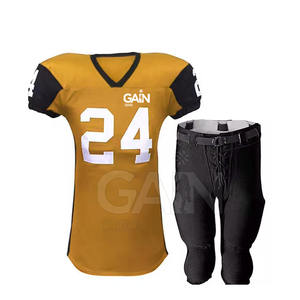 Conjuntos de Uniformes de Fútbol Americano de Manga Corta Transpirables Más Populares, 100% Poliéster, Alta Calidad - Product Image 4