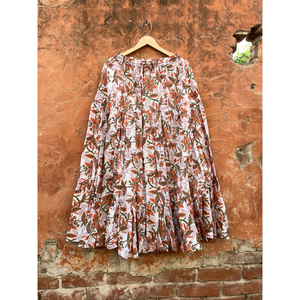 กระโปรงยาวสตรีสไตล์โบฮีเมียน,กระโปรงคลุมสะโพกสไตล์โบฮีเมียนพิมพ์ลายดอกไม้ - Product Image 2