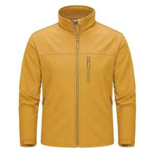 Veste coupe-vent en polaire légère XS pour hommes manteau d'extérieur imperméable à coquille souple vente en gros - Product Image 3