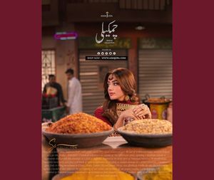 Jannat Mirza Collection Asim Jofa Soie torsadée brodée 3 pièces Salwar Kameez Saison d'hiver cousue par Ssumaira - Product Image 6