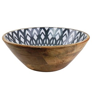 ชามเคลือบไม้ข้าวโพดคั่วจานชามสลัดขายดีขนาดที่กําหนดเองผลิตในอินเดีย - Product Image 5