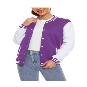 Chaqueta de béisbol para hombre con logotipo personalizado Letterman de MOQ bajo Chaqueta de béisbol universitaria de personalización rápida de estilo pijo - Product Image 1