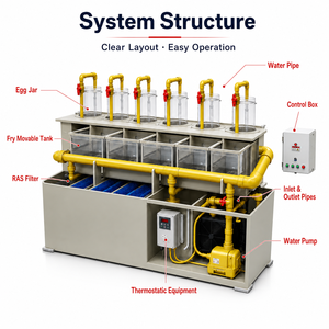 Incubadora de Huevos de Pescado/Camarón de Alta Eficiencia, Acuicultura, Circulación Automática de Agua, Granjas de <span class=keywords><strong>Peces</strong></span>, Yutank - Product Image 5