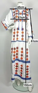 2023 New Design <b>Women</b> <b>Spring</b> Embroidered Maxi <b>Dress</b> <b>for</b> <b>Women</b> Full Sleeves Cotton Embroidery Casual Maxi <b>Dress</b> - Product Image 6