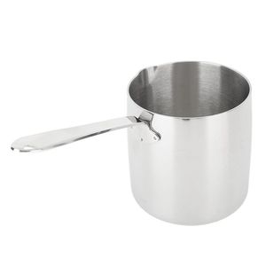 Modern Stainless Steel Turkish Coffee Pot with Long Handle and lid Stove Coffee Milk Tea <b>Hot</b> <b>Chocolate</b> Delicious Daily Beverage - Product Image 1