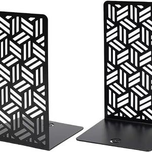 Organizador de escritorio de alta calidad Sujetalibros de metal Diseño de lujo Sujetalibros con acabado dorado de metal Fabricante Sujetalibros de latón de metal - Product Image 1