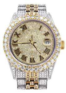 Hip Hop Iced out Xem Moissanite Kim Cương Bán Buôn Sang Trọng Đồng Hồ Trang Sức Người Đàn Ông Phụ Nữ Cổ Tay Kỹ Thuật Số Thạch Anh Làm Đồng Hồ - Product Image 3