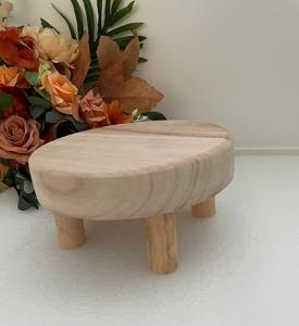 Moderno Juego de Soportes para Pastel de Mármol con Mesa Plegable de Madera de Acacia – Decoración Natural de Alta Calidad - Product Image 4