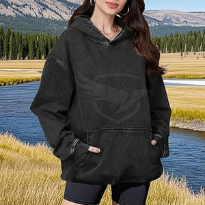 Design personnalisé Pull de haute qualité Sweats à capuche délavés à l'acide Vêtements décontractés Sweats à capuche délavés à l'acide de grande taille pour la vente en ligne - Product Image 4