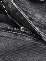 Jeans Cargo Casuales de Mujer de Marca Privada Premium, de Cintura Alta, Pierna Ancha, Estampado de Leopardo, con Logotipo Bordado Personalizado, Estilo High Street, con Detalles Rotos