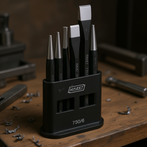 Juego de 6 piezas de punzones de cincel y punzones de centro Hazet - Product Image 3