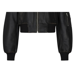 เสื้อแจ็คเก็ตมอเตอร์ไซค์หนังแท้สำหรับผู้หญิง คุณภาพพรีเมียม ผลิตตามสั่ง ดีไซน์ทันสมัย กันลม สำหรับฤดูหนาว พิมพ์ลาย พร้อมระบบทำความร้อน - Product Image 6