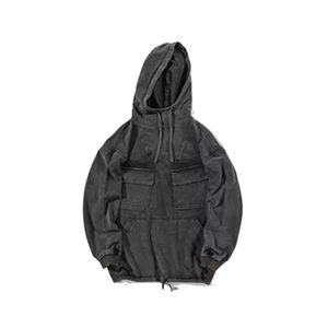 Muestra Gratuita Sudadera con Capucha de Invierno de Alta Calidad para Hombre 100% Algodón Lavado Ácido Desgastado Ecológico y Transpirable - Product Image 1