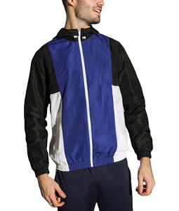 Chaqueta Deportiva Retro de Nailon con Cierre y Logotipo Bordado Personalizado, Chaqueta Cortavientos para Hombre - Product Image 1