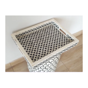 Bandeja de servicio con incrustaciones de hueso puro de primera calidad 2025, mesa de comedor, bandeja de servicio decorativa para el hogar, Hotel y restaurante, suministros calientes - Product Image 3