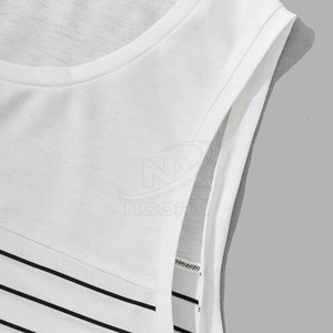 Débardeur de gymnastique pour hommes de haute qualité pour le fitness et les vêtements de sport haut de musculation respirant tricoté décontracté - Product Image 3