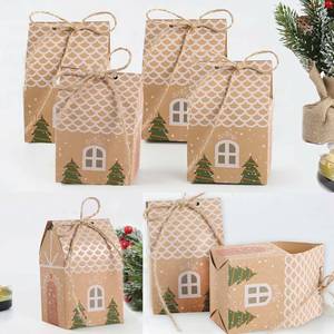 TH CB-116 Cute Cookie Dessert Carton Boîte Ondulé Mat Laminage Gaufrage pour Fête de Noël Xmas Bonbons Bonbons Emballage - Product Image 2