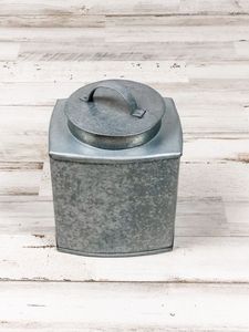 Attractive Vintage Look Sugar and Tea Storage Pots and Jars With Aluminum Cast Top and Bottom Gold Color Canister at Low Price - Product Image 3