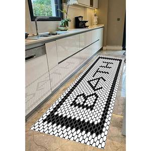 Tapis géométrique pour homme, tapis imprimé moderne pour la décoration de la salle de bain, tapis doux non tissé - Product Image 2