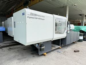 เครื่องฉีดพลาสติกแนวนอน Demag Plastics Group Ergotech 160-430 Dragon พร้อมระบบไฮดรอลิก มือสอง ใช้กับมอเตอร์ปั๊ม PLC และสกรู - Product Image 1